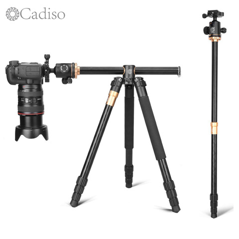 Cadiso – trépied de caméra vidéo professionnel Q999H, 61 pouces, Portable, Compact, de voyage, Horizontal, avec tête sphérique ► Photo 1/6
