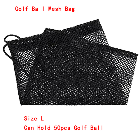 Sac de filet de maille de sport de GOG Tennis de Golf en Nylon 12/25/50 balle transportant la poche de cordon 1 pièces sacs de golf accessoires de Golf ► Photo 1/4