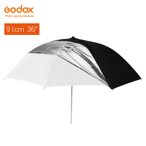 Godox – parapluie translucide noir et blanc, 91cm, 36 pouces, Double couche réfléchissante pour Flash de Studio, éclairage stroboscopique ► Photo 1/6