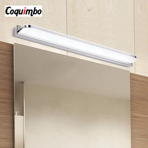 Nouvelle led Miroir Lumière 42-52 cm 9 W/12 W AC110-240V Étanche Moderne Cosmétique Acrylique lampe murale Pour lumière salle de bain applique lampe ► Photo 1/6