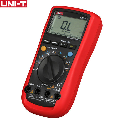 Multimètres numériques DMM UT61B UNI-T, 3999 comptage, plage automatique, USB, logiciel PC, mise hors tension automatique, meilleure précision 1% 0.5s, Test rapide ► Photo 1/6