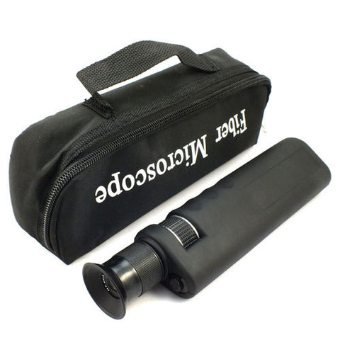 Microscope d'inspection optique tenu dans la main de la Fiber 400X avec l'adaptateur 2.5mm et 1.25mm ► Photo 1/6
