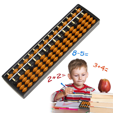 Abacus Soroban Standard calculatrice de 15 chiffres à barres, outil de comptage chinois et japonais, mathématiques, jouets de caculation pour débutants ► Photo 1/6