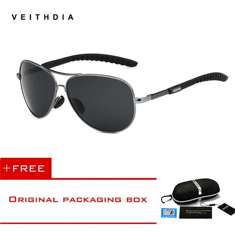 Veithdia – lunettes de soleil polarisées pour hommes, verres TAC, pour la conduite, accessoires, oculos de sol ► Photo 1/6