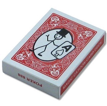 Nouveau Magique prop Bande Dessinée Cardtoon Pont Pack De Cartes À Jouer Toon Animation Prédiction, drôle magique, tours de magie, gimmick ► Photo 1/1