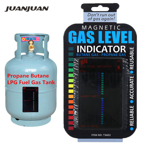 Indicateur de niveau de réservoir de gaz de carburant Propane Butane LPG jauge magnétique bouteille de caravane jauge de température 20% de réduction ► Photo 1/6