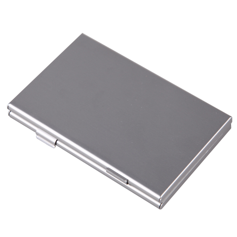 Support de mallette de rangement de boîte de protection de carte mémoire en aluminium en métal pour 6 pièces support de étuis de carte mémoire SD/SDHC/MMC FW1S ► Photo 1/6
