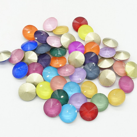 Perles rondes en cristal Rivoli, en vrac, éléments moka, strass, vente en gros, nouvelle collection ► Photo 1/6