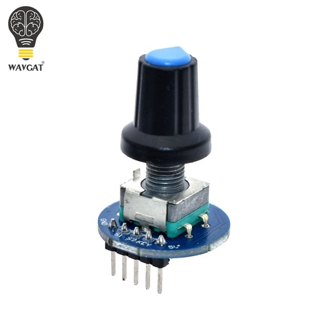 Module d'encodeur rotatif WAVGAT, pour le développement de capteur Arduino Brick, potentiomètre rotatif Audio rond, capuchon EC11 ► Photo 1/5
