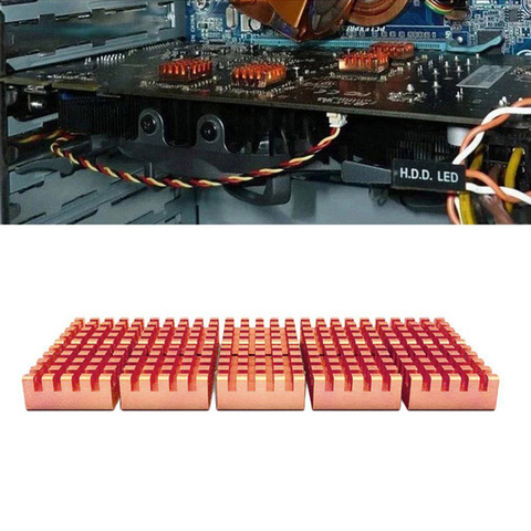 Dissipateur thermique en cuivre pour mémoire DDR2/DDR3/DDR2/ddr99, 8 pièces/ensemble ► Photo 1/6