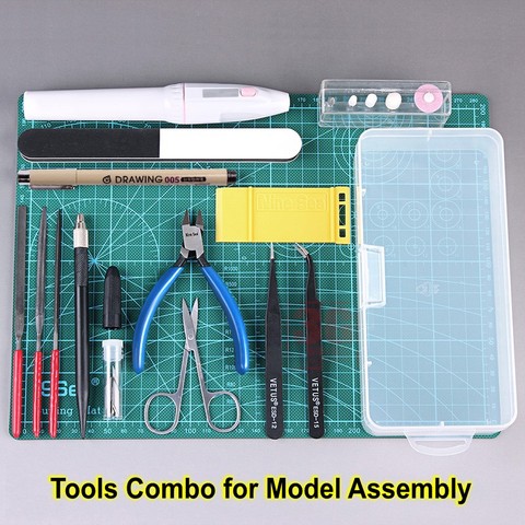 Modèle outils de construction Combo Pour Gundam Outils Militaire Passe-Temps Modèle bricolage Accessoires de Broyage De Coupe outils de polissage Set ► Photo 1/6