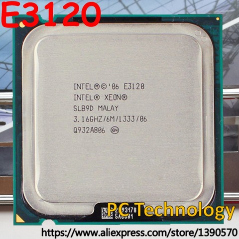 D'origine Intel Xeon E3120 E0 SLB9D CPU 3.16 GHz 6 MB Dual-CORE LGA775 Processeur Livraison gratuite expédier dans un jour égale à E8500 ► Photo 1/1