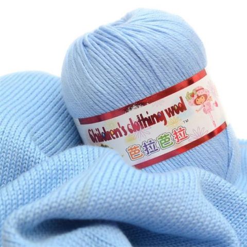 Haute qualité 50g/ball 132 mètres infantile soie tricoté à la main fil de cachemire fil de crochet ► Photo 1/5