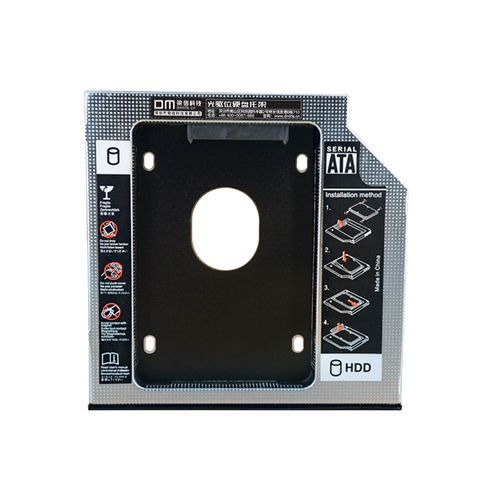 DM DW95S – caddie en aluminium Optibay SATA pour disque dur 9.5mm, boîtier adaptateur DVD 3.0 SSD 2 to pour ordinateur portable 2.5 ► Photo 1/5
