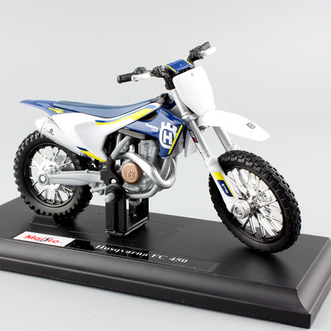 1/18 échelle Maisto MY Husqvarna FC 450 moto Enduro course moulé sous pression modèle saleté vélo Motocross hors route réplique modèle enfants jouet ► Photo 1/6