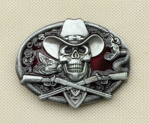 Boucle de ceinture crâne de Cowboy occidental ► Photo 1/2