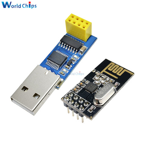 Carte adaptateur USB vers Port série CH340T + contrôle de Communication NRF24L01 + Module émetteur-récepteur sans fil d'antenne 2.4GHz pour Arduino ► Photo 1/6
