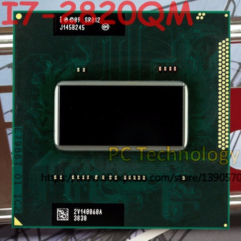 Processeur Intel Core I7-2820QM SR012 CPU I7 2820QM FCPGA988 2.3 GHz-3.4 GHz L3 = 8 M Quad-Core livraison gratuite ► Photo 1/1