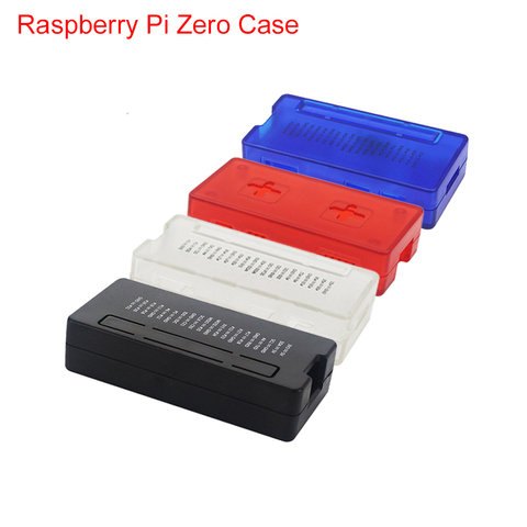 Framboise Pi zéro W boîtier rouge bleu noir Transparent ABS boîte en plastique GPIO référence étui pour RPI zéro 1.3 W ► Photo 1/6