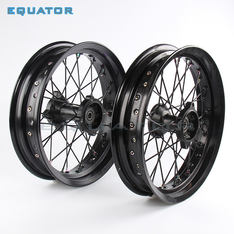 Jante en alliage de 12mm 15mm avant 1.40x14 pouces 1.85x12 pouces, roues pour moto tout-terrain 160cc 150cc ► Photo 1/1