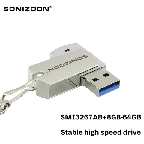 SONIZOON – clé USB rotative haute vitesse, 8/16/32/64 go, support à mémoire de forme ► Photo 1/6