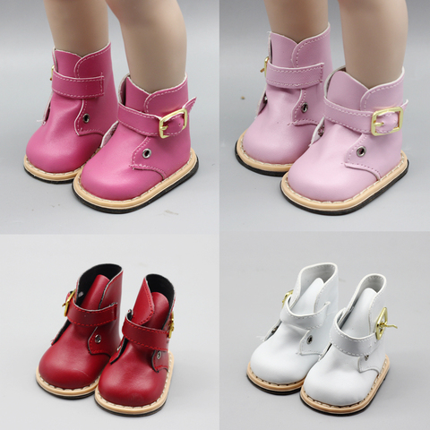 Chaussures de poupée en cuir Pu, bottes d'hiver, 43 cm et 18 pouces, jouet cadeau de noël ► Photo 1/5