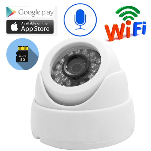 Caméra Ip 1080 p Wifi 720 P 960 P HD Surveillance sécurité à domicile caméra de vidéosurveillance sans fil Onvif fente pour carte TF caméra dôme Audio infrarouge ► Photo 1/6