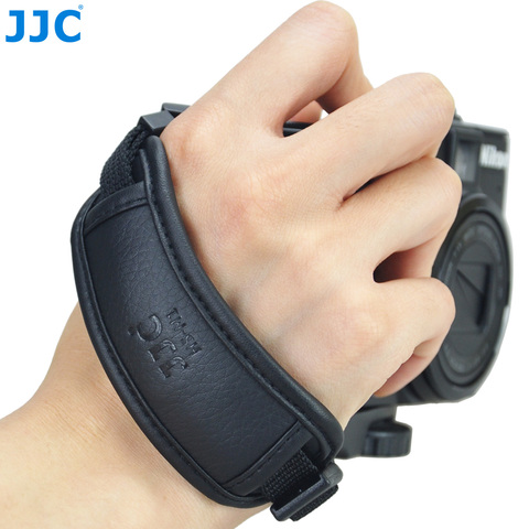 JJC dragonne en cuir DSLR Vintage ceinture Mirrorless Camera Grip poignet installation rapide pour NIKON D80 D300 D5200 CANON EOS 450D ► Photo 1/6