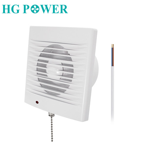 4 ''220V extracteur d'air silencieux avec cordon de traction interrupteur ventilateur d'échappement pour salle de bain cuisine toilette ventilateur Ventilation domestique ► Photo 1/6