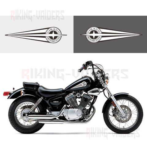 Autocollants décoratifs vinyle pour Yamaha, croix étoiles, pour XV250, XV400, XV535, Virago ► Photo 1/2