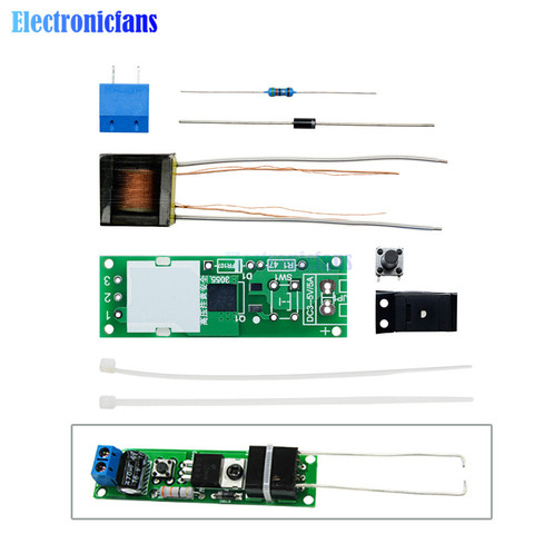 HV-1 haute tension allumeur Kit de bricolage Arc pièces d'allumage Arc générateur Arc Cigarette allumeur Module carte PCB DC 3V 5V 3A Kit de bricolage ► Photo 1/6