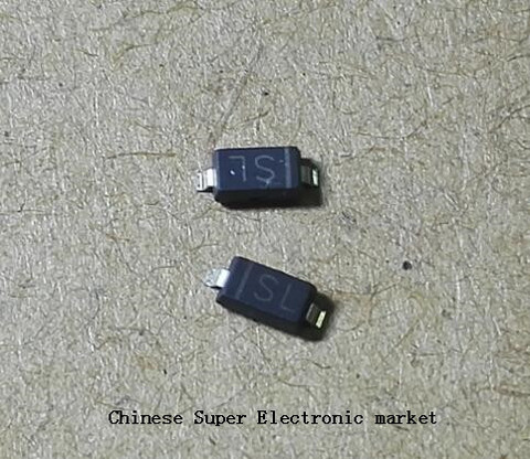 Diode de barrière schottky 40V 1A SMD IN5819W SOD-123 marquage SL, 50 pièces, B5819W 1N5819W SOD123 ► Photo 1/1