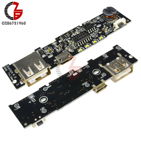 5V 2.1A batterie d'alimentation chargeur Module batterie de puissance carte PCB intensifier Boost batterie Module bricolage 18650 batterie pour Xiaomi ► Photo 1/6