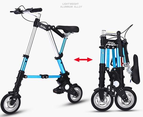 Mini vélo pliant ultraléger en aluminium, 10 pouces, portable, version VTT ► Photo 1/1