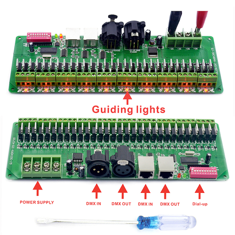 Contrôleur de bande lumineuse DMX LED à 30 canaux, conducteur d'éclairage, intensité de intensité variable, sans boîte en plastique, DC 9V- 24V DMX512 ► Photo 1/6