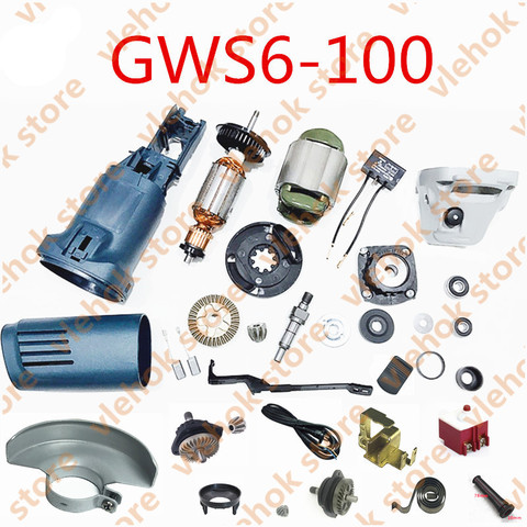Pièces de rechange pour BOSCH GWS6-100 GWS 6-100 meuleuse d'angle pour outils électriques pièces pour outils électriques ► Photo 1/2