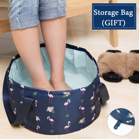 Lavabo pliable pour voyage, pour Camping, seau pour pêche, bain de pieds, lavage des pieds, Spa ► Photo 1/6