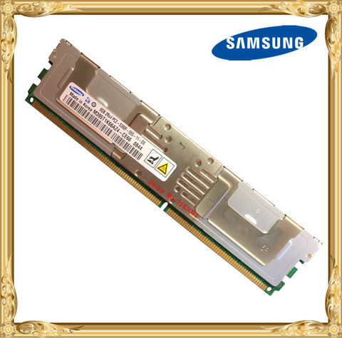 Samsung-mémoire pour serveur DDR2, 8 go, 16 go, 667MHz, PC2-5300F MHz, 240 broches, ECC FBD FB-DIMM, 5300, 8 go, 2Rx4 ► Photo 1/1