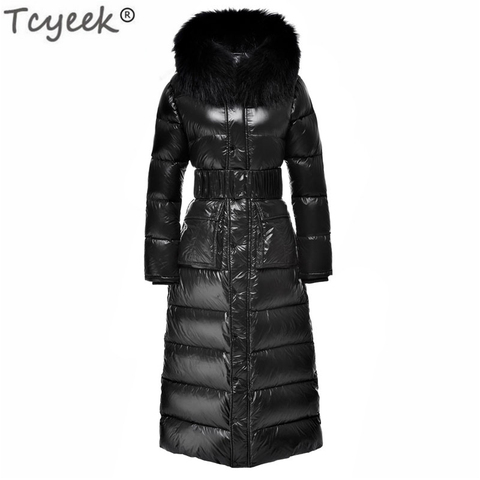 Tcyeek – veste longue en duvet de canard blanc pour femme, manteau épais et chaud, collection hiver 2022, LWL718 ► Photo 1/6