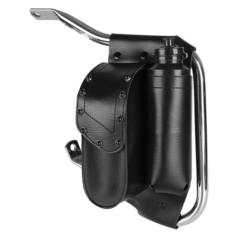 Sac de selle pour moto Harley Touring Road King Street Electra Glide FLHR FLTR FLHT noir, sac de protection, porte-bouteille d'eau ► Photo 1/6