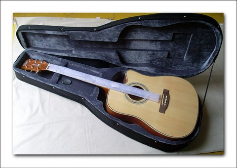 Double et simple ceintures guitare étui rigide pour guitare acoustique ou électrique 41 pouces et 39 pouces ► Photo 1/1