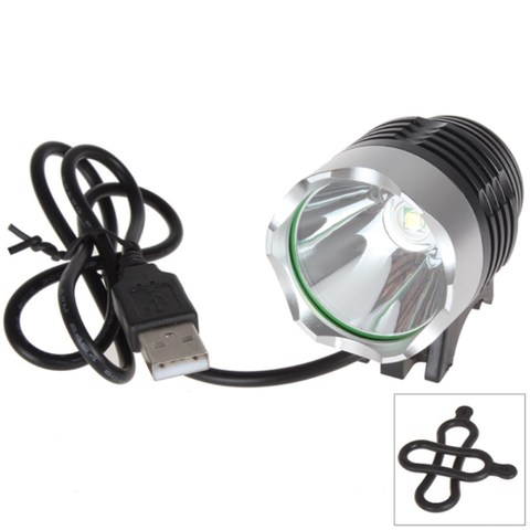 WasaFire USB Rechargeable 800lm 10W XML T6 LED avant vélo lumière vélo tour lampe cyclisme 3 Modes Frontlight lampe frontale ► Photo 1/6