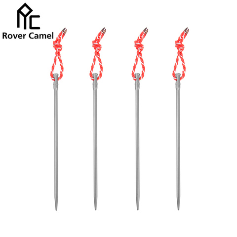 Rover Camel – piquet de sol en titane pour tente de Camping en plein air, piquet de sol, piquet de tente en StakeTitanium, 5mm d'épaisseur, 5 pièces/lot ► Photo 1/6