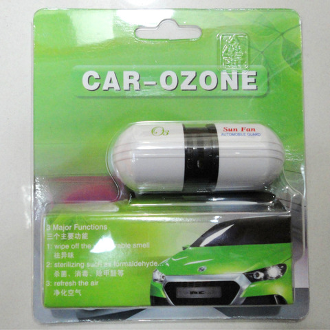car air purifier  car ionizer ozone car air freshener oxygen bar with retail packing air vent ► Photo 1/5