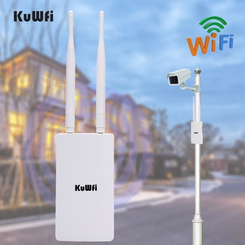 Répéteur Wi-Fi 300/2.4GHz, 360 mb/s, pour l'extérieur, amplificateur de réseau pour une zone étendue, avec antennes omnidirectionnelles à degrés ► Photo 1/5