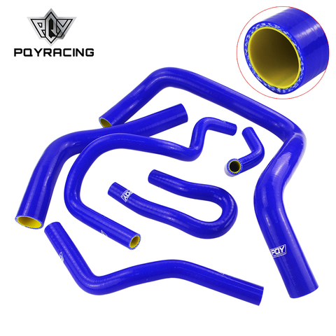 Kit de tuyau de radiateur en Silicone, bleu et jaune, 6 pièces, pour HONDA CIVIC, DOHC Type R DC2 EK4/9, B16A/B, B18C, avec Logo PQY PQY-LX1304C-QY ► Photo 1/6