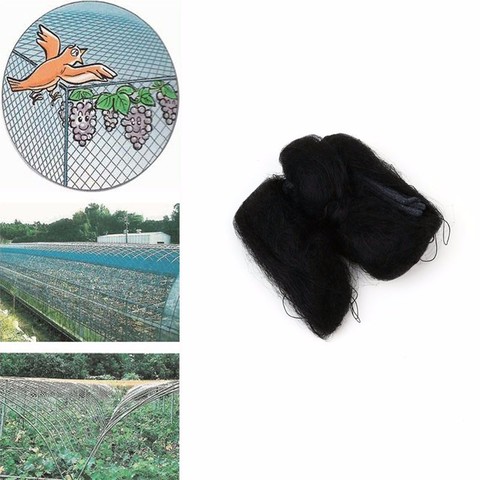 Filet Anti-oiseaux en Nylon noir 3X 6m/3x1 0m/3x16m | Maille pour plante de fruits, filet Anti-oiseaux, fournitures de jardin C42 ► Photo 1/6