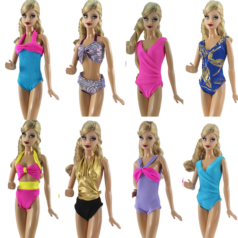 NK-maillot de bain pour poupée Barbie, ensemble de Style mixte, vêtements de plage, Bikini, à la mode, accessoires, jouets pour bébés, NA0, JJ 6X ► Photo 1/6