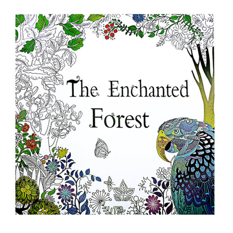 24 Pages la forêt enchantée Antistress livres à colorier pour adultes Livre Cloriage Livre d'art pour enfants ► Photo 1/2