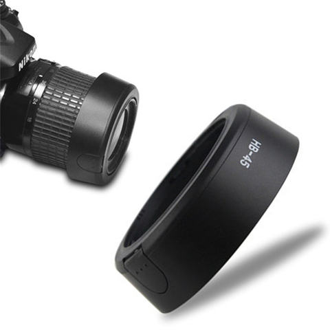 Capot d'objectif cylindrique remplacer HB-45 pour Nikon AF-S DX NIKKOR 18-55mm f/3.5-5.6G VR/18-55mm F3.5-5.6G VR HB45 HB 45 ► Photo 1/5